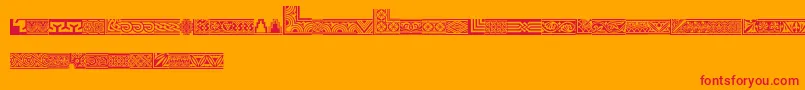 Weitere Informationen zur Henmanpicttwo-Schriftart Henmanpicttwo-Schriftart – Rote Schriften auf orangefarbenem Hintergrund