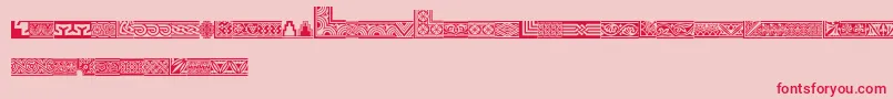 Henmanpicttwo Font – Red Fonts on Pink Background