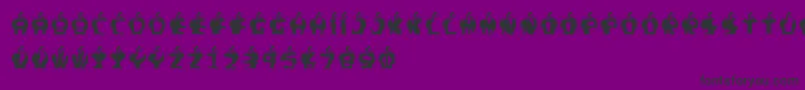 Fontgigitapel Font – Black Fonts on Purple Background