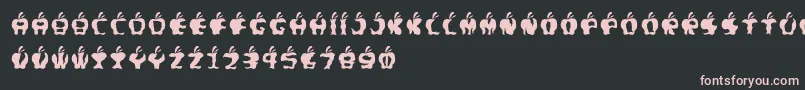 Fontgigitapel Font – Pink Fonts on Black Background