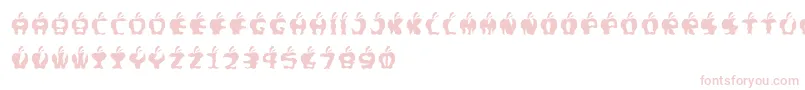 Fontgigitapel Font – Pink Fonts on White Background