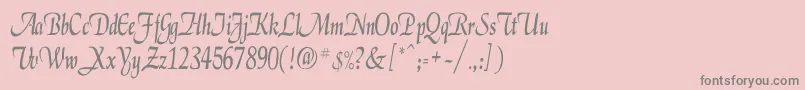 More about ElgarCn Font ElgarCn Font – Gray Fonts on Pink Background