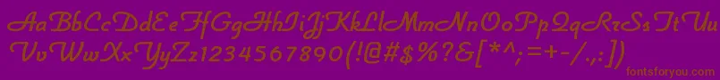 LonsdaleRegular Font – Brown Fonts on Purple Background