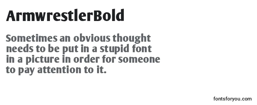 ArmwrestlerBold Font