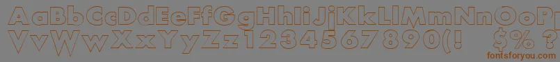 ScreamAlout Font – Brown Fonts on Gray Background