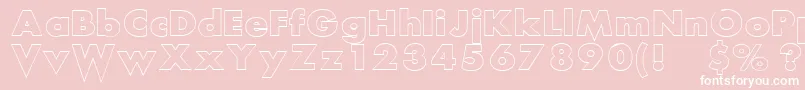 ScreamAlout Font – White Fonts on Pink Background