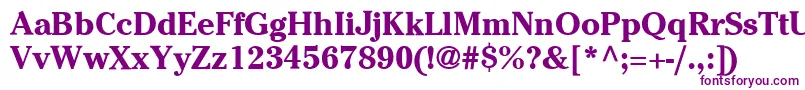 ItcCheltenhamLtBold Font – Purple Fonts on White Background