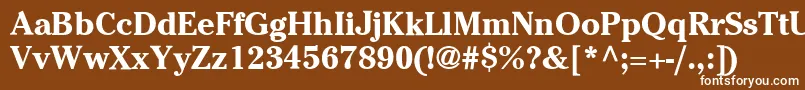 ItcCheltenhamLtBold Font – White Fonts on Brown Background