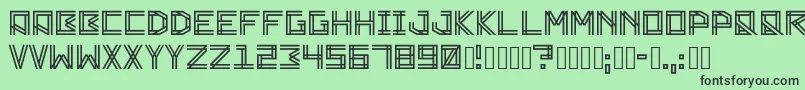 Zambajoun Font – Black Fonts on Green Background