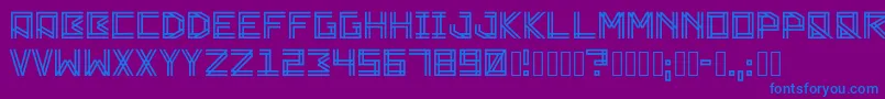 Zambajoun Font – Blue Fonts on Purple Background