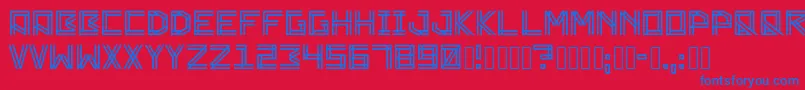 Шрифт Zambajoun – синие шрифты на красном фоне