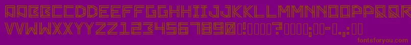 Zambajoun Font – Brown Fonts on Purple Background