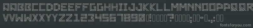 フォントZambajoun – 黒い背景に灰色の文字