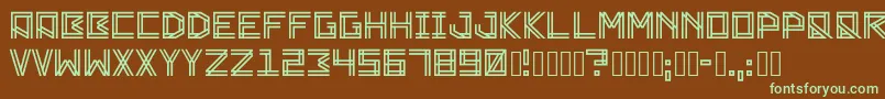 Zambajoun Font – Green Fonts on Brown Background