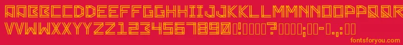 Zambajoun Font – Orange Fonts on Red Background