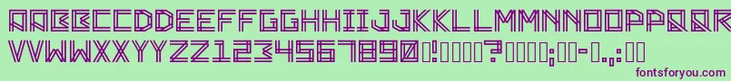 Шрифт Zambajoun – фиолетовые шрифты на зелёном фоне