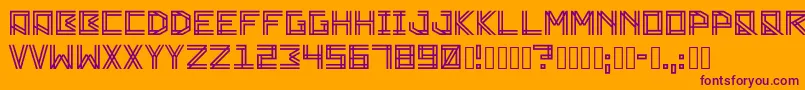 Zambajoun Font – Purple Fonts on Orange Background