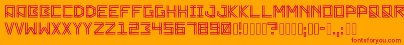 Zambajoun Font – Red Fonts on Orange Background