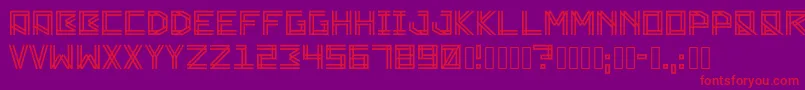 Zambajoun Font – Red Fonts on Purple Background