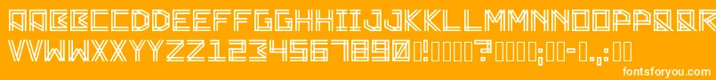 フォントZambajoun – オレンジの背景に白い文字