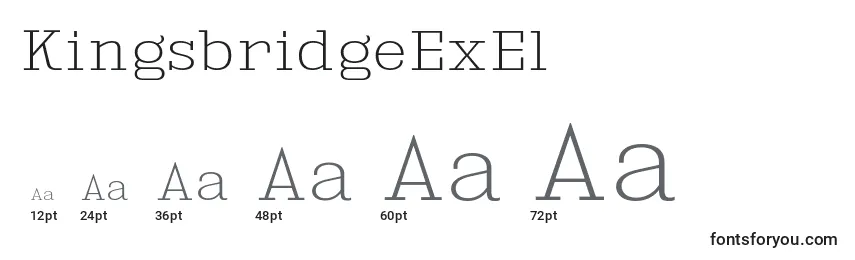 KingsbridgeExEl Font Sizes