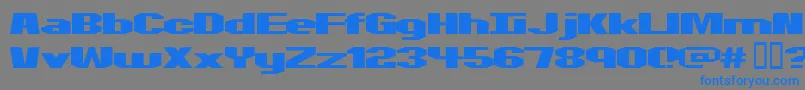 Motorcycleemptiness Font – Blue Fonts on Gray Background