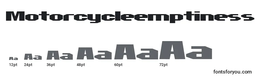 Motorcycleemptiness Font Sizes