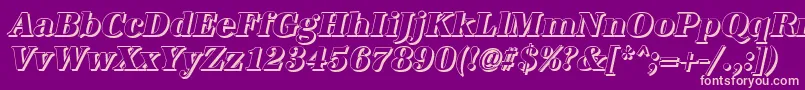 AntiquashCdXboldItalic Font – Pink Fonts on Purple Background