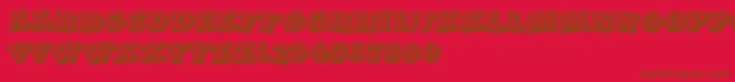 More about BlackSpiral Font BlackSpiral Font – Brown Fonts on Red Background