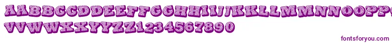 BlackSpiral Font – Purple Fonts on White Background