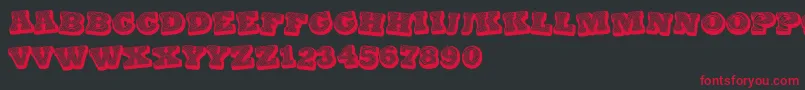 BlackSpiral Font – Red Fonts on Black Background