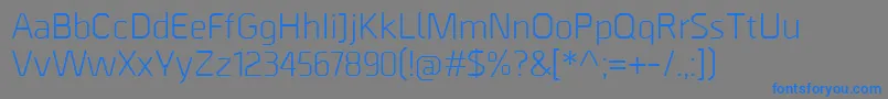 Шрифт BordaRegular – синие шрифты на сером фоне