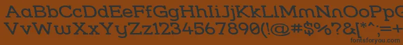 Strslwr Font – Black Fonts on Brown Background