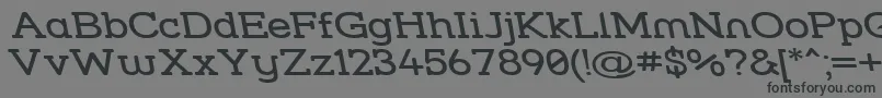 Шрифт Strslwr – чёрные шрифты на сером фоне