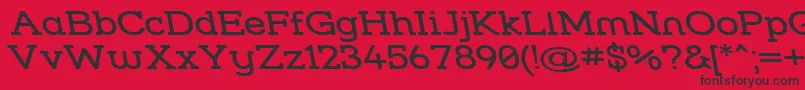 Strslwr Font – Black Fonts on Red Background