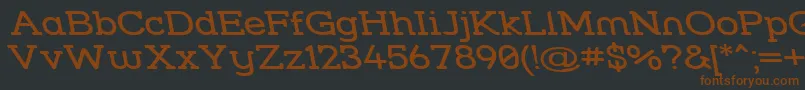 Strslwr Font – Brown Fonts on Black Background