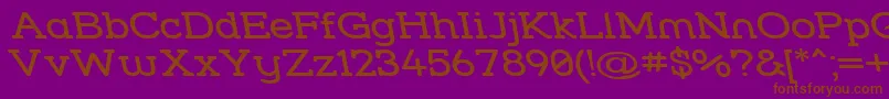 Strslwr Font – Brown Fonts on Purple Background