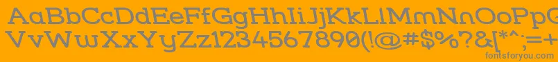 Strslwr Font – Gray Fonts on Orange Background