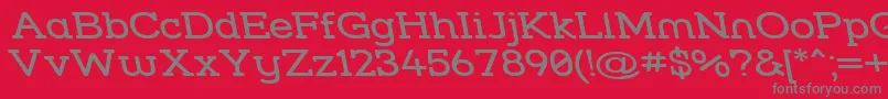 Strslwr Font – Gray Fonts on Red Background