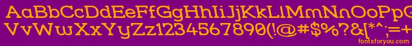 Strslwr Font – Orange Fonts on Purple Background