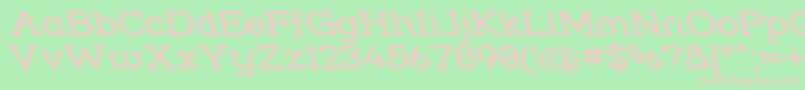 Strslwr Font – Pink Fonts on Green Background