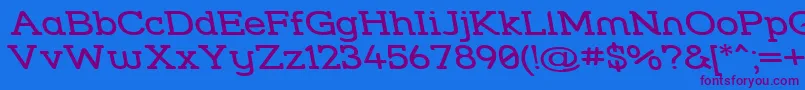 Strslwr Font – Purple Fonts on Blue Background