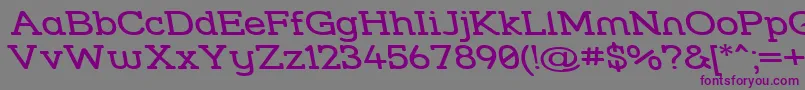 Strslwr Font – Purple Fonts on Gray Background