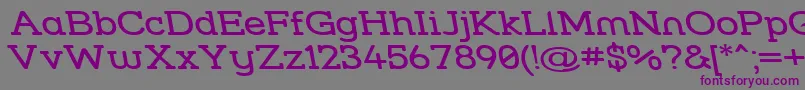 Шрифт Strslwr – фиолетовые шрифты на сером фоне