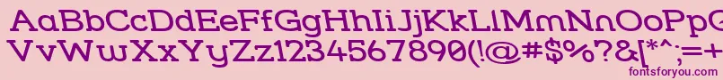Strslwr Font – Purple Fonts on Pink Background