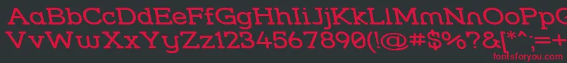 Strslwr Font – Red Fonts on Black Background