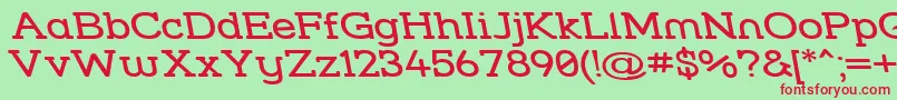 Strslwr Font – Red Fonts on Green Background