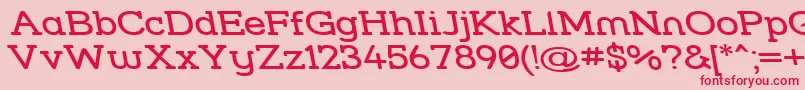 Strslwr Font – Red Fonts on Pink Background