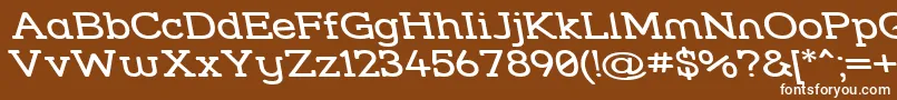 Strslwr Font – White Fonts on Brown Background