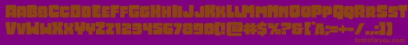 Opusmundiexpand Font – Brown Fonts on Purple Background